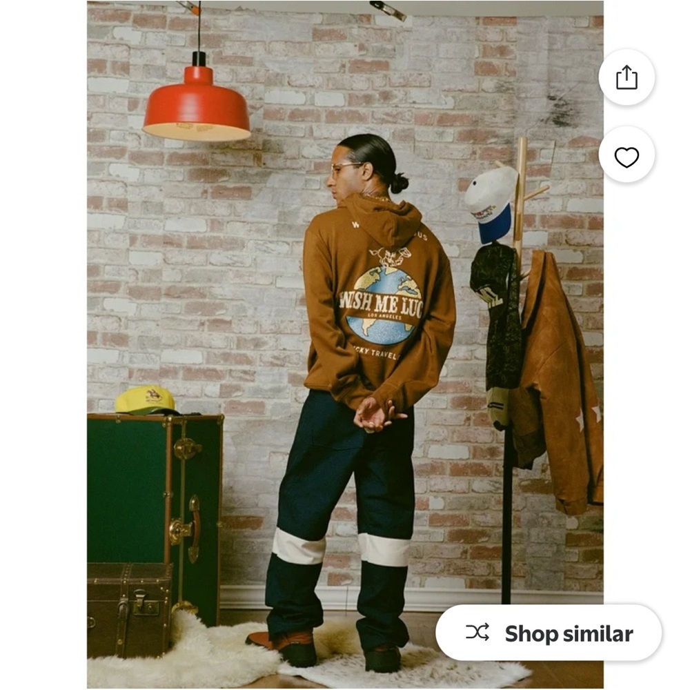 Wish Me Luck Workwear Navy Canvas Pants